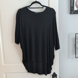Sympli Black Long Sleeve Top